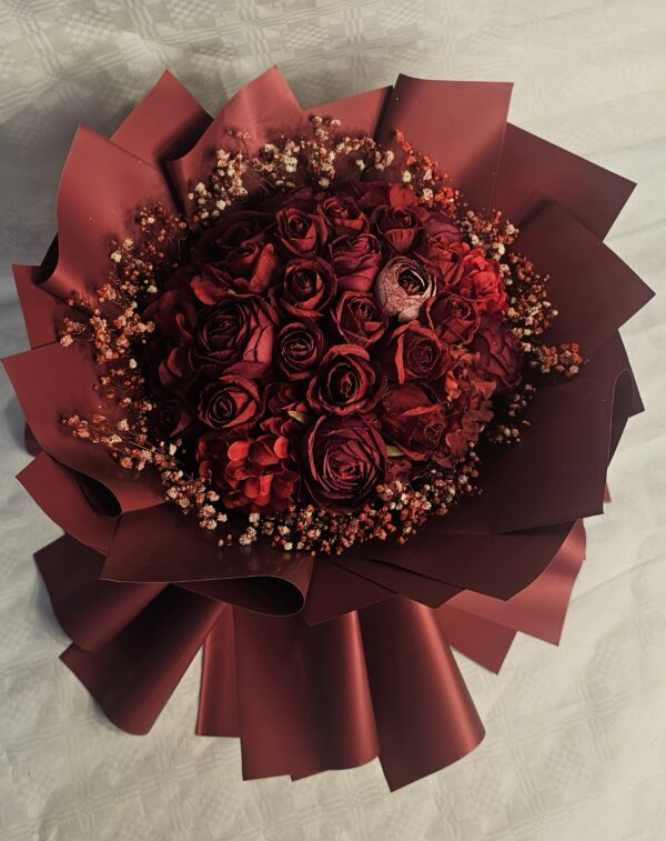 باقة من الزهور الخمرية