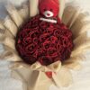 باقة ورد مع دبدوب
