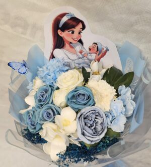 باقة من الزهور لحفل مولود جديد